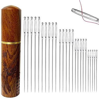 Chuangdi Beading Needles 6 Pieces Stainless Steel Needle Large Big