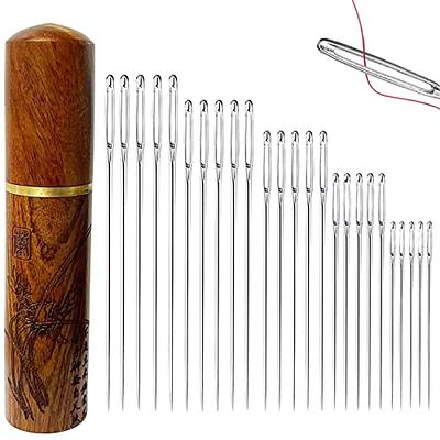 Chuangdi Beading Needles 6 Pieces Stainless Steel Needle Large Big Eye  Collapsible Embroidery Beading Needle Thread Sewing Needles Needle Bottle,  Assorted Size - Yahoo Shopping