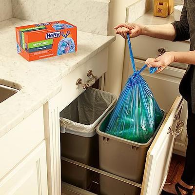 Hefty - Hefty, Drawstring Bags, Tall Kitchen, Clear, Recycling, 13 Gal (60  count), Shop