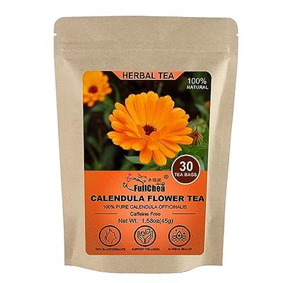 FullChea - Dried Calendula Flowers Tea, 30 Teabags, 1.5g/bag - Premium  Calendula Tea For Skin Health & Support Wellness - Non-GMO - Caffeine-free  - Natural Calendula Herbs - Yahoo Shopping