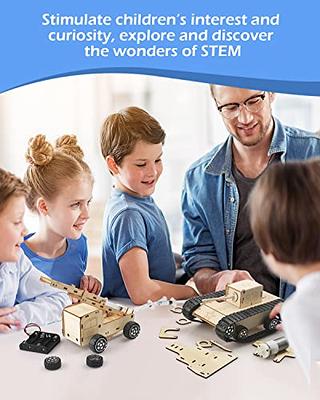 6 In 1 Wood Car Building Kits for Kids Ages 8-12, STEM Kits for Kids Age  8-10-12, Crafts for Boys Ages 6-8 12-14, Woodworking Project, Wooden 3D