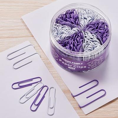 FUDAO FAMILY 300pcs Large Paper Clips, Purple and White Jumbo Paperclips, 2  Inch (50 mm) Paper Clip for Office School Document Organizing - Yahoo  Shopping