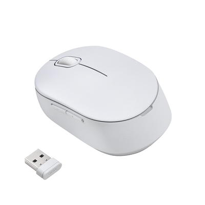 onn. Wireless Computer Mouse with Nano Receiver, 1600 DPI, White