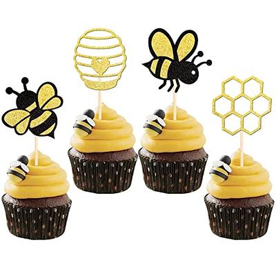 36 PCS Bumble Bee Cupcake Toppers Glitter Heart Honeycomb Bee Cupcake Picks  BaBy Shower Cake Decorations for Bee Theme Baby Shower Kids Birthday Party  Supplies - Yahoo Shopping