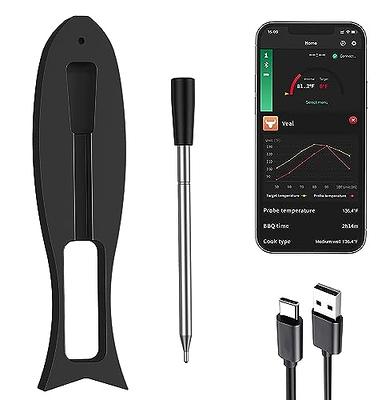Food Thermometer Kitchen Meat Probe, Rust Resistant Stainless Steel ABS  Thermometer, Fast Measuring High Accuracy for Kitchen Cooking Cold Drink  Measuring Milk Water Temperature (Black) - Yahoo Shopping