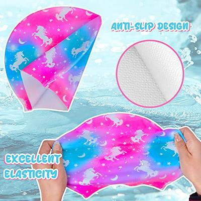 2 Pcs Swim Caps for Kids Infant Hat Children's Swimming Unisex Girls Hats  Childs Shower Unicorn Boy 