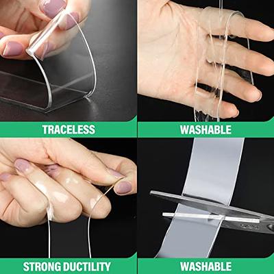 Transparent Removable Sticky Hooks with Traceless Washable