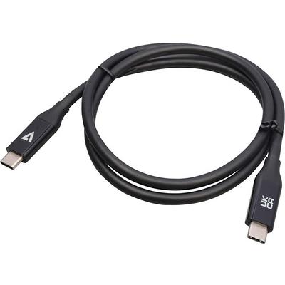 V7 Black USB Cable USB 2.0 A Male to USB 2.0 B Male 5m 16.4ft