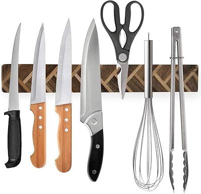Foldable Magnetic Knife Holder ABS Bar Kitchen Chef Cleaver Slicing Steak  Knives Storage Stand Universal Magnet