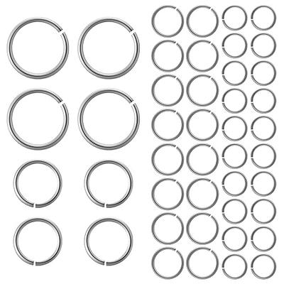 Sterling Silver Jump Rings, 60 Pcs Sterling Silver 925 Open Jump