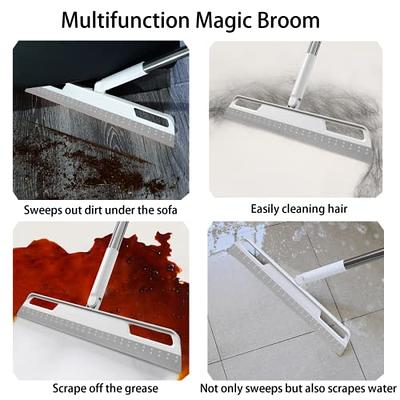 Floor Squeegee Wiper Broom And Window Cleaner with Extendable Handle