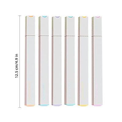 Aesthetic Cute Highlighters, Assorted Colors With Chisel Tip, Easy to Hold,  for Journal Planner Notes School Office Supplies