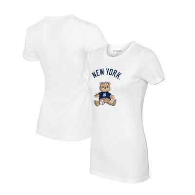 Women's New York Yankees Tiny Turnip White Heart Lolly T-Shirt