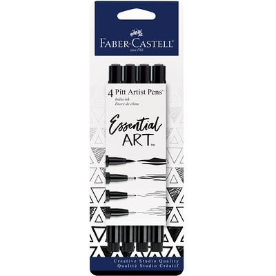 Faber-Castell Pitt Calligraphy Pens Chisel Tip, 2.5mm, Black, 3-Pack