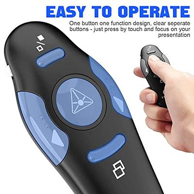 Zoxkoy PowerPoint Remote Presentation Clicker - Wireless Presenter Clicker  with Pointer & USB - PPT Slide Advancer