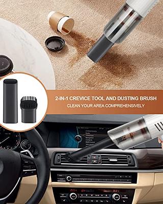 JONEME Handheld Vacuum Cordless Rechargeable with 2 Using Cables,9000PA  Small Vacuum Cordless Cleaner for Car,Portable Wireless Car Vacuum