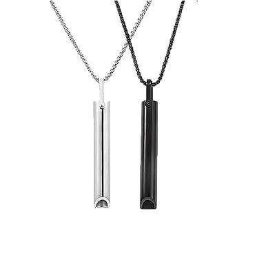 Stainless Steel Anxiety Necklace For Men Women, Mindful Breathing Necklace, Anxiety  Relief Items, Anxiety Relief, Stress, Panic Attack Relief Meditation Tools  - Black - Yahoo Shopping