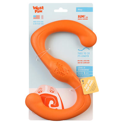 West Paw Tizzi Dog Toy - Small - Tangerine