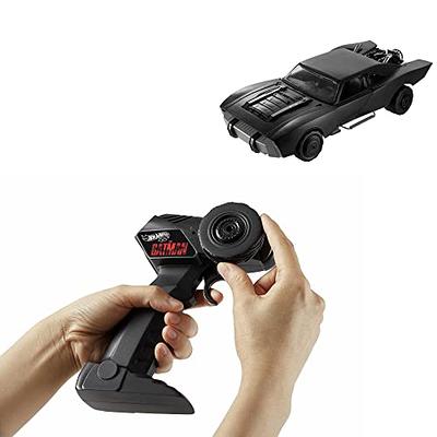 Hot Wheels RC Battery-Powered Batmobile in 1:64 Scale & USB Rechargeable  Controller 