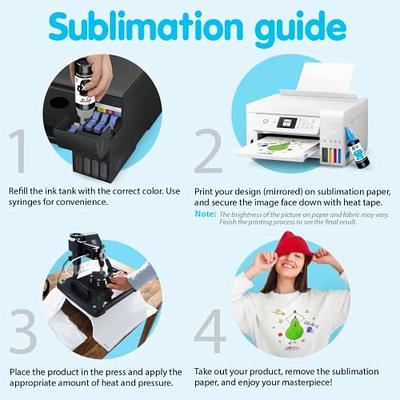 MultiColor Anti-UV Printers Jack Sublimation Ink Refill for Epson EcoTank  Supertank Printers