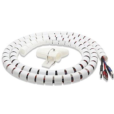 1 Meter Wire Organizer Cable Protector Coiled Tube Flexible Cable  Management Wire Wrap Tidy Cable Winder Wire Storage Pipe