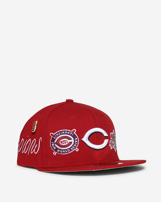 Men's New Era Red Cincinnati Reds 9/11 Memorial Side Patch 59FIFTY Fitted Hat