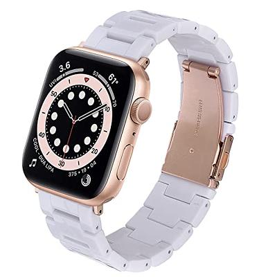  V.R.HOPE Resin Tortoise Stretchy Watch Band Compatible with Apple  Watch Band 38mm 40mm 41mm 42mm 44mm 45mm for Women, Fancy Bracelet Strap  for iWatch Series 9 8 7 6 5 4