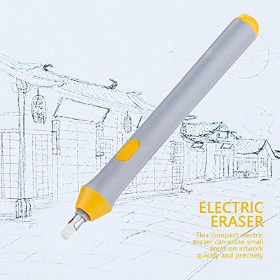 Electric Eraser,Pencil Eraser Battery Operated Electric Eraser Pen Kit  Automatic Eraser Auto Pencil Eraser for Artists Drawing, Painting,  Sketching