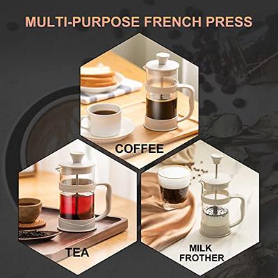 SUGIFT 12 oz Mini French Press Coffee Cup, Camping Coffee Machine