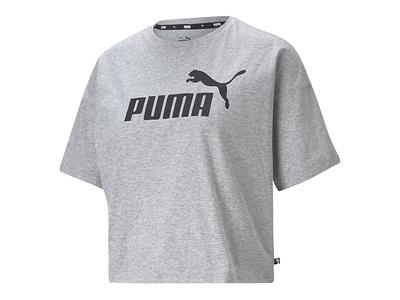 Puma Essentials Cropped Logo Tee Light Heather Grey | Women's | Light  Heather Grey | Size S | Tops | T-Shirts - Yahoo Shopping