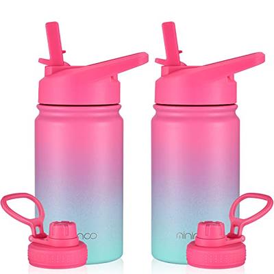 Kids Water Bottle With Straw For School Leak Proof 16 Oz Toddler Water  Bottle Bpa-free Spout Lid For Boys & Girls