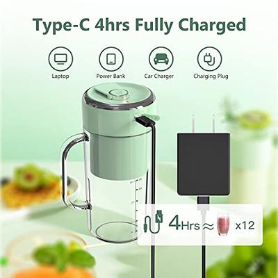 Zulay Kitchen 18 oz Personal Blenders that Crush Ice - USB-C