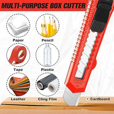 10 Pieces Mini Utility Blade Safety Cutter, Retractable Pocket Pape