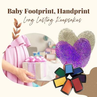 Safty Ink-pad Baby Footprints Handprint Ink Pads Safe Non-toxic Ink Pads  Kits For Baby