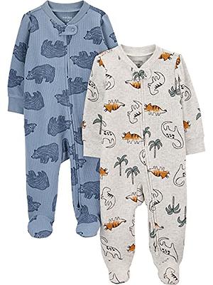 Baby Carter's Cowboy Print 2-Way Zip Ribbed Sleep & Play