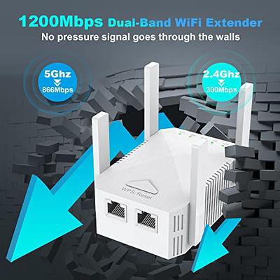 WiFi Extender, 2023 Newest WiFi Booster and Signal Amplifier up to  8470Sq.ft, WiFi Extenders Signal Booster for Home, Internet Booster,  Repeater with