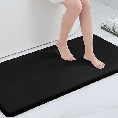 smiry Memory Foam Bath Mat, Super Soft Absorbent Bathroom Rugs Non