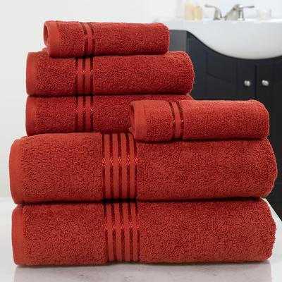 Hastings Home 6-Piece Light Blue Cotton Bath Towel Set (Bath