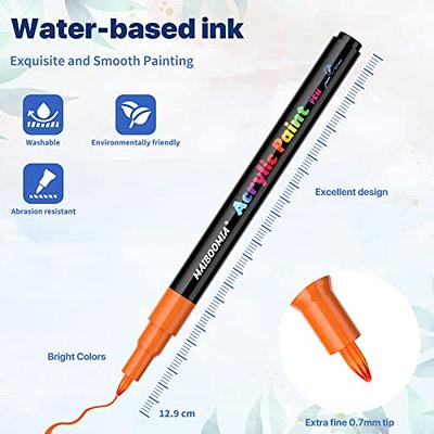 ZSCM Acrylic Paint Pens Markers, WaterProof Paint Pen for Rock