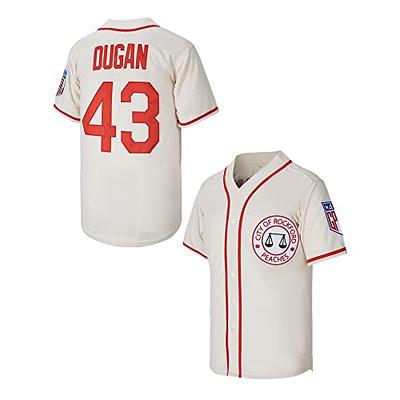 Jimmy Dugan 43 City of Rockford Peaches A League of Their Own Movie Men's  Baseball Jersey Stitched Size S - Yahoo Shopping