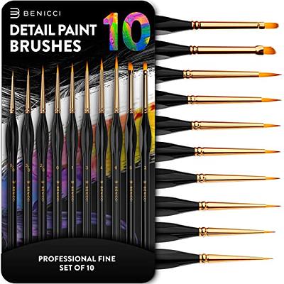 Mr. Pen- Detail Paint Brush Set, 9 pcs, Miniature Paint Brushes, Model Paint  Brushes, Fine Tip Paint Brush - Mr. Pen Store