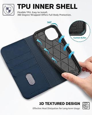 TUCCH iPhone 15 Pro Max Magnetic Detachable Wallet Case, iPhone 15