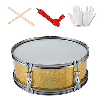 Milisten Marching Drum Set 13 Inch, Snare Drum with Wooden Mallet, Gloves  and Adjustable Strap, Snare Drum Kit Kids Drum Orff Percussion Musical