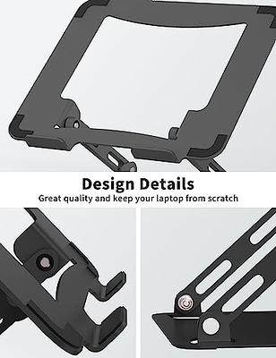 SOUNDANCE Laptop Stand for Desk, Portable Adjustable Laptop Riser, Ergonomic  Design Computer Holder, Metal Laptop Mount Elevator Compatible with 10 to 15.6  Inches PC Computer, Black - Yahoo Shopping