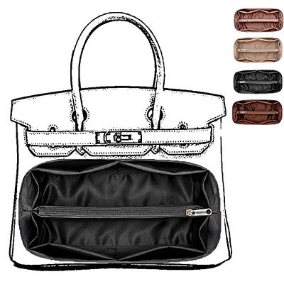 Purse Organizer Insert, Satin Bag organizer with zipper, Handbag