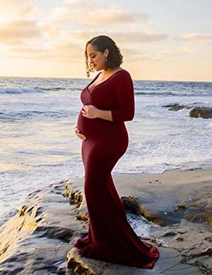 Women Red Printed Flared Maternity Dress – Tradyl