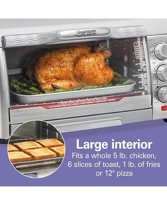 BLACK+DECKER 4-Slice Toaster Oven, Easy Controls, Stainless Steel, TO1760SS  