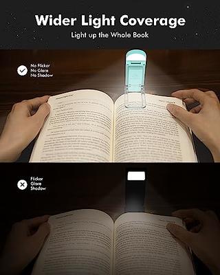 Glocusent LED Neck Book Light for Reading in Bed, Rechargeable Around Neck  Reading Light with 3 Amber Colors & 6 Brightness Dimmable, Bendable Arms