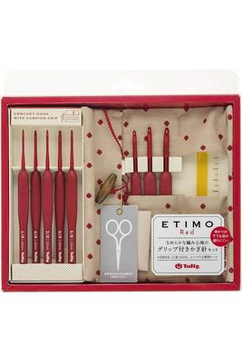 Tulip Etimo Red Crochet Hook Set Of 8 Ergonomic Crocheting, Baby Socks,  Bags Knitting Tool - Yahoo Shopping