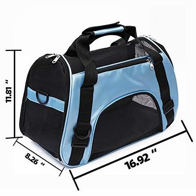 MuchL Cat Carrier Soft-Sided Pet Travel Carrier for Medium Cats Small Cats Dog Carriers for Small Dogs Puppy Comfort Portable Foldable Dog Cat Pet